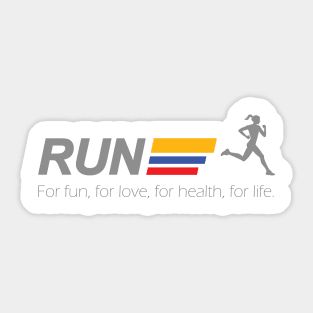 Run for life Sticker